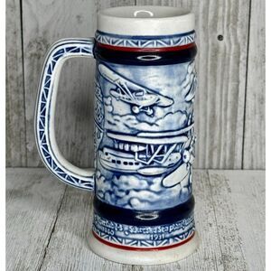Vintage 1982 Avon Airplane Classics Mini Stein Tankard Ceramarte Brazil #80802